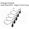 5pcs 14g Hooks